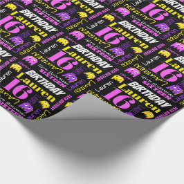 Papel De Regalo Chicas de personalizados de juegos de Pixel alien 