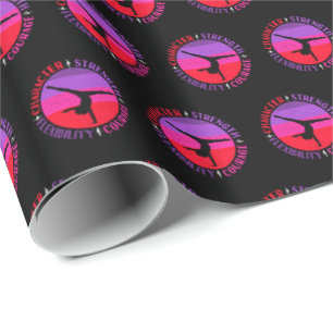 Papel De Regalo Chicas Gimnasia Fuerza de caracteres Valor