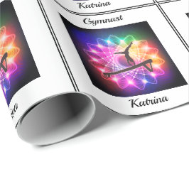 Papel De Regalo Chicas Gymnast Balance Beam Personalizado