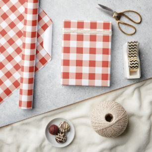 Papel De Regalo Chicas Red Summer Gingham Birthday