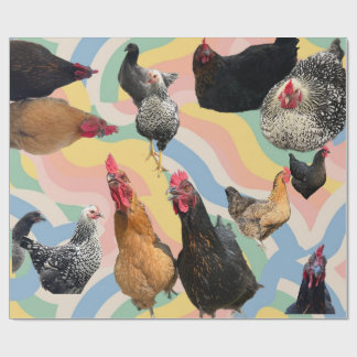 Papel De Regalo Chicken Mania 2 All Occasion Wrapping Paper