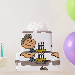 Papel De Regalo Chico Cumpleañero