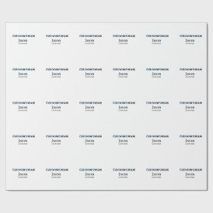 Papel De Regalo Chico de la comitiva del novio despedida de solter