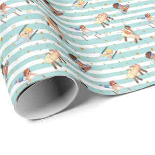 Papel De Regalo Chicos Gimnasia Anillos Barras Paralelas Pommel Ca