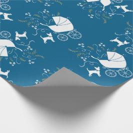 Papel De Regalo Chihuahua Baby Shower Blue Boy Dog