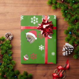 Papel De Regalo Chihuahua Chi Sombrero de Santa