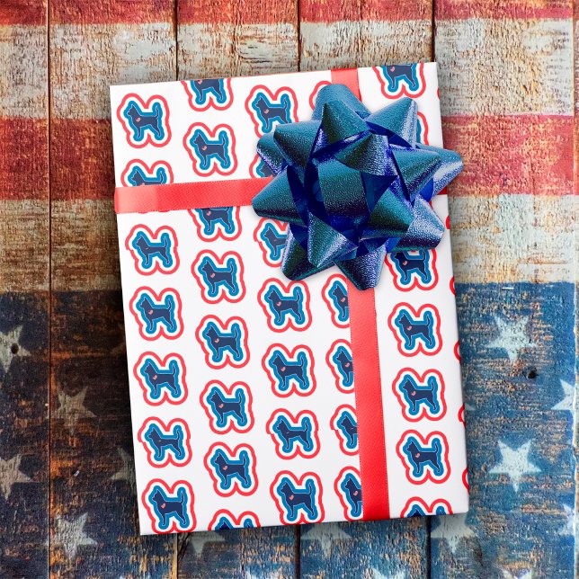 Papel De Regalo Chihuahua Patriótico Rojo Blanco Y Azul 4 De Julio (Subido por el creador)