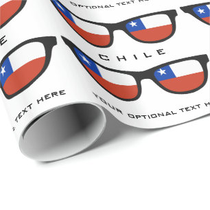 Papel De Regalo Chile sombras personalizado texto y ajuste de rega