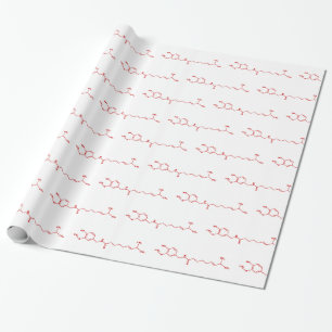 Papel De Regalo Chili Capsaicin Fórmula Química Molecular