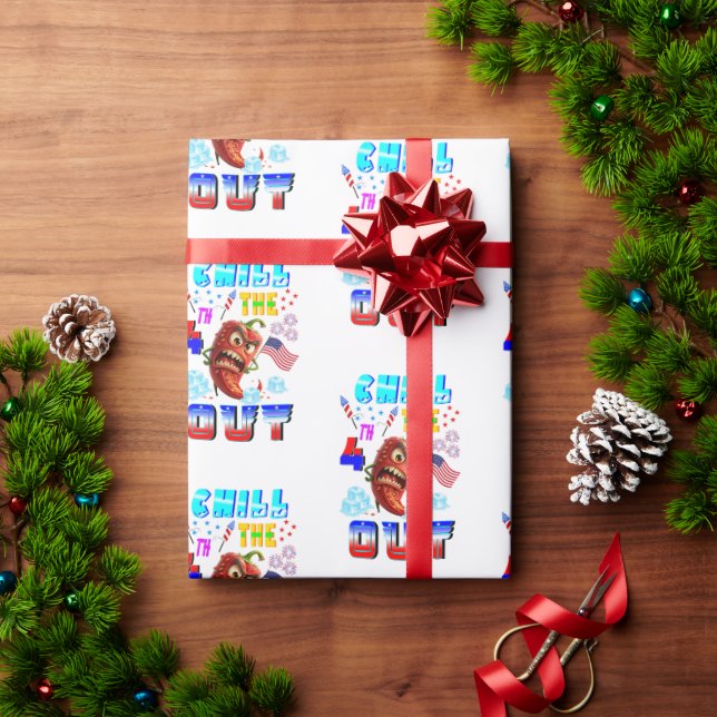 Papel De Regalo Chill The 4th Out (Regalo de vacaciones)