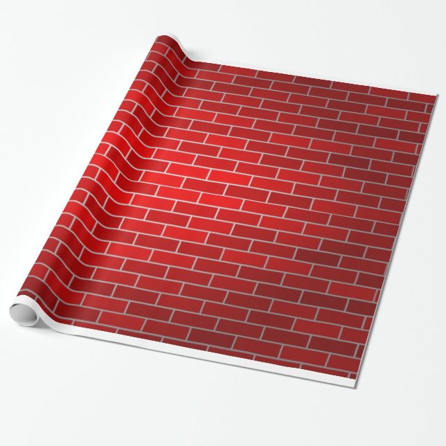 Papel De Regalo Chimenea de ladrillo rojo (Desenrollado)