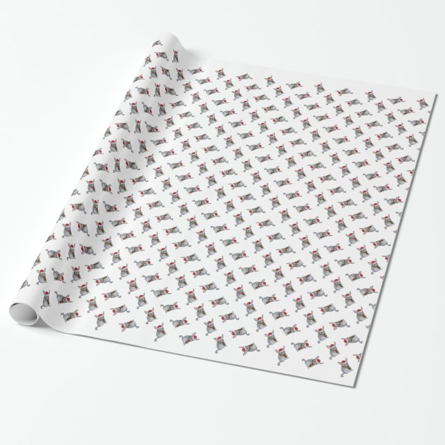 Papel De Regalo Chinchilla del navidad (Desenrollado)