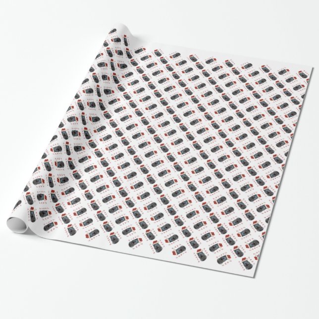 Papel De Regalo Chino Shar-Pei Santa Paws (Desenrollado)