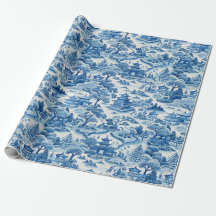 Chinoiserie azul Porcelaine chinese