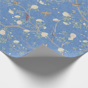 Papel De Regalo Chinoiserie Camellia Garden Brisa Azul