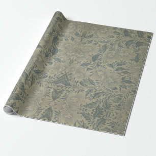 PAPEL DE REGALO CHINOISERIE FLORAL TOILE ASIÁTICO ANTIGUO-ELEGANTG