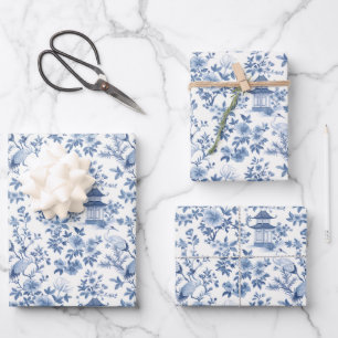 Papel de regalo chinoiserie, papel de regalo flora