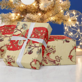 Papel De Regalo Chinoiserie para Navidades