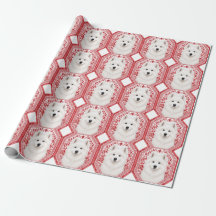 Papel de Regalo Chinoiserie Rojo Samoyedo