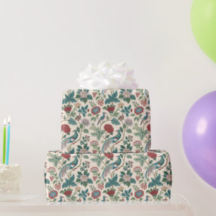 Papel De Regalo Chinoiserie Vintage Pájaros y Floral