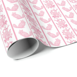 Papel De Regalo Chintzy Chinchilla Wrapping Paper (Pink)