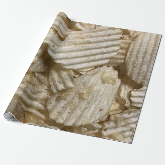 Papel De Regalo Chips de papa (Desenrollado)