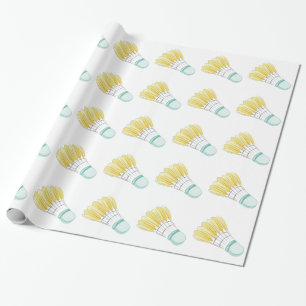 Papel De Regalo Chirrido del bádminton