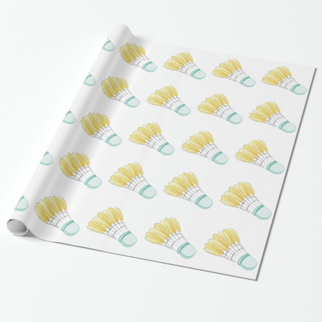 Papel De Regalo Chirrido del bádminton (Desenrollado)