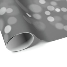 Papel De Regalo Chispa de Bokek de Bonito blanco gris plateado