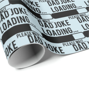 Papel De Regalo chiste de papá divertido cargando arte de palabra