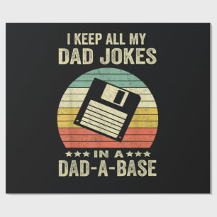 Papel De Regalo Chistes divertidos de papá en dad-a-Base