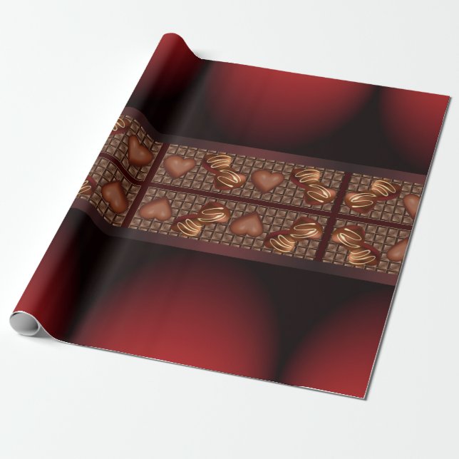 Papel De Regalo Chocolate (Desenrollado)