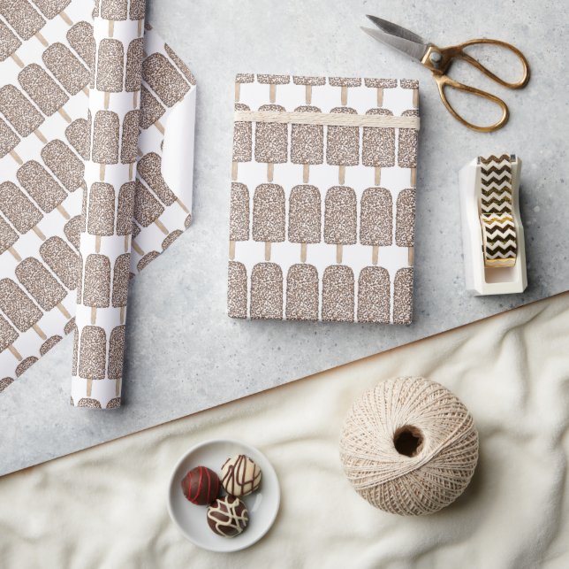 Papel De Regalo Chocolate Eclair Ice Cream Barras Popsicles (Artesanía)