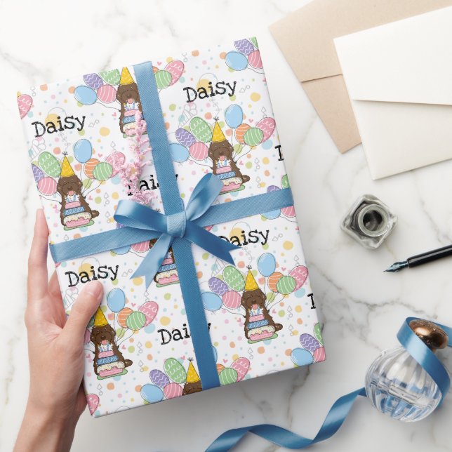Papel De Regalo Chocolate Tuxedo Cockapoo Cavapoo Perro cumpleaños (Regalar)