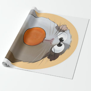 Papel De Regalo Chouchou gracioso Los amantes del regalo de cerdo 