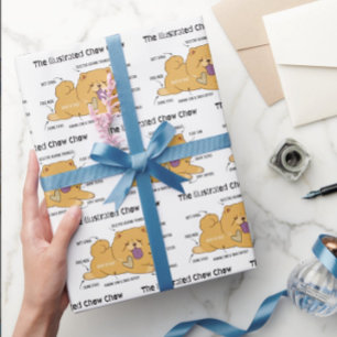 PAPEL DE REGALO CHOW ILUSTRADO  