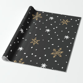 Papel De Regalo Christamas Snowflakes Matte Wrapping