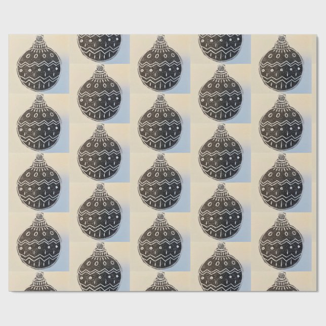 Papel De Regalo Christmas Bauble Wrapping Paper (Superficie plana)