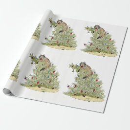 PAPEL DE REGALO CHRISTMAS CAT WRAPPING PAPER 