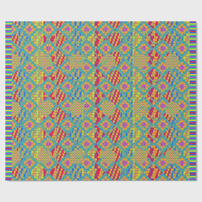 Papel De Regalo Christmas Colours  (Superficie plana)