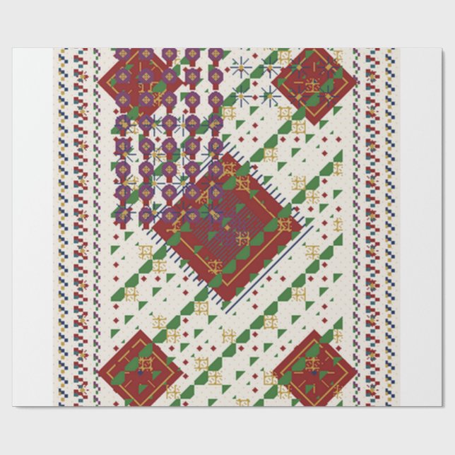 Papel De Regalo Christmas Colours  (Superficie plana)