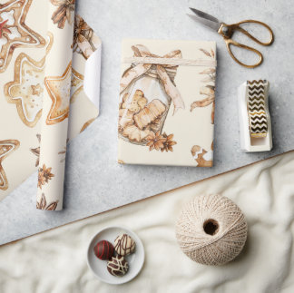 Papel De Regalo Christmas Cookie Wrapping Paper