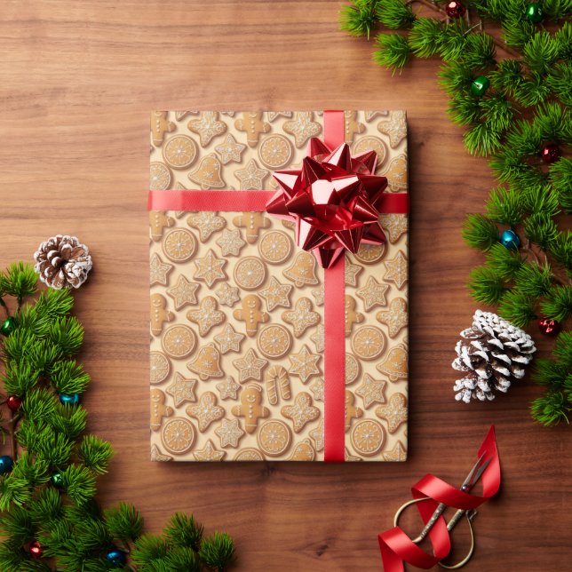 Papel De Regalo Christmas Cookies Mix Festive Holiday Baking (Regalo de vacaciones)