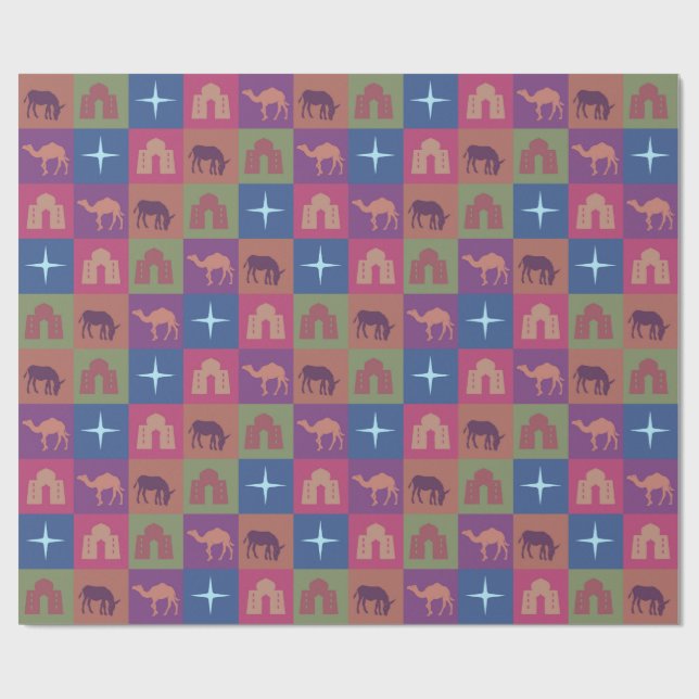 Papel De Regalo Christmas gift wrap roll (Superficie plana)