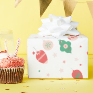 Papel De Regalo Christmas Gift Wrap with Colorful Garlands