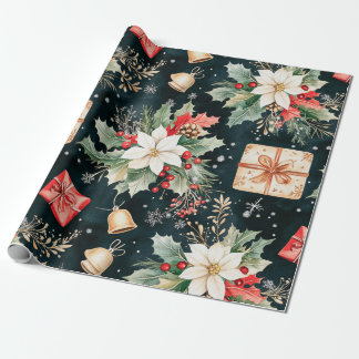Papel De Regalo Christmas Holiday Ivy & Florals