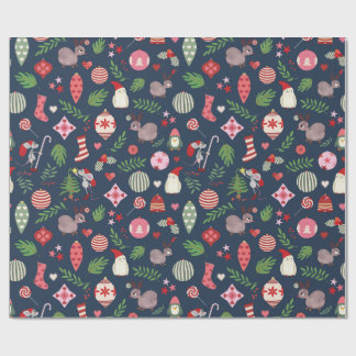 Papel De Regalo Christmas Icons Wrapping Paper 