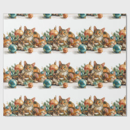 Papel De Regalo Christmas Kittens