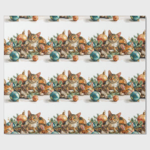 Papel De Regalo Christmas Kittens
