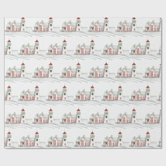 PAPEL DE REGALO CHRISTMAS LIGHTHOUSE WRAPPING PAPER
